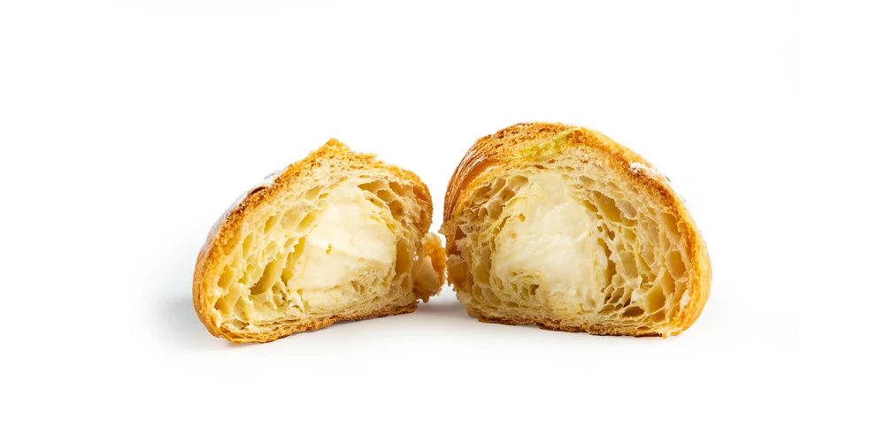 Мини круассан с заварной кремом